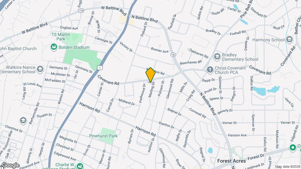 2713 Marling Dr Map and Location Details