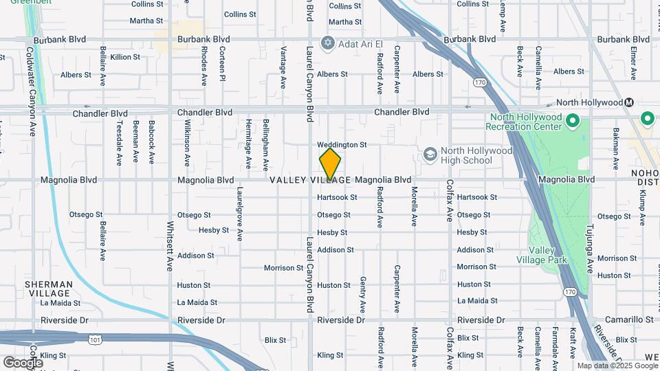 12020 Magnolia Blvd Map and Location Details