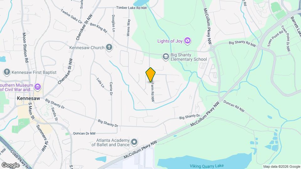 2991 Carrie Farm Rd NW Map and Location Details