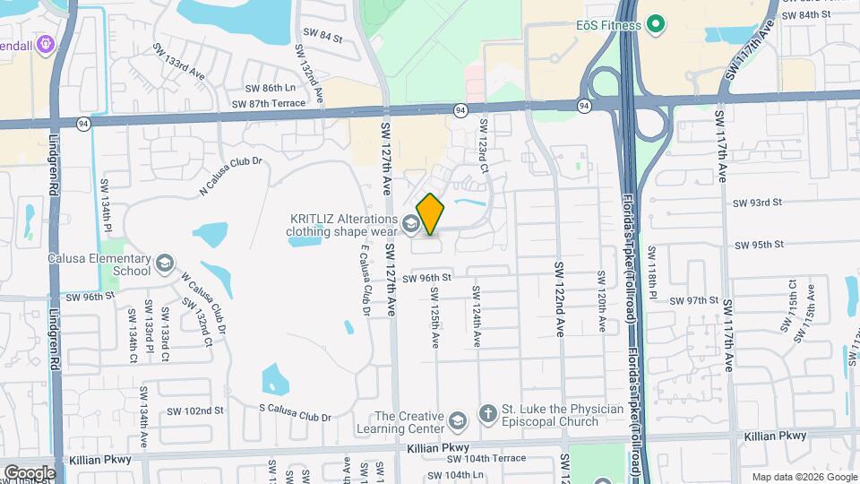 12510 SW 94th Terrace Map and Location Details