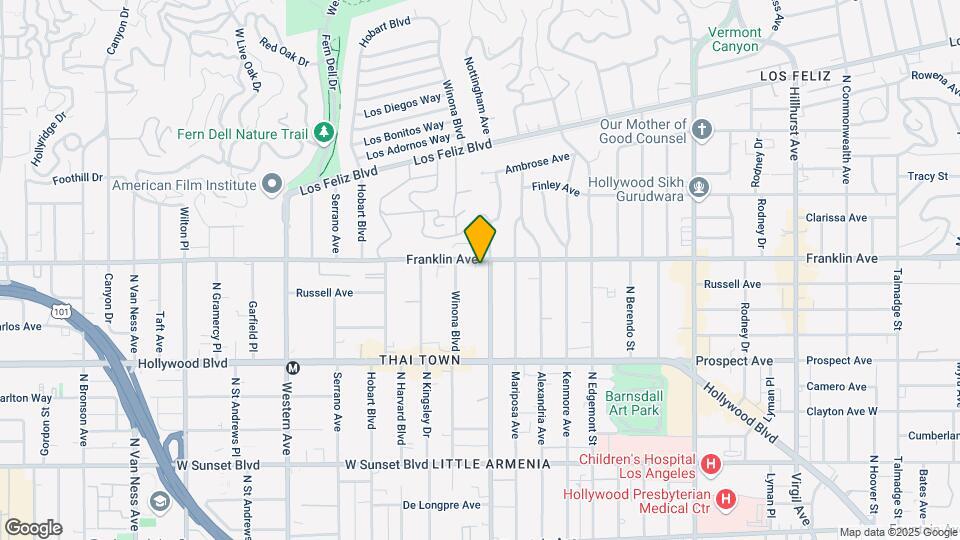 1851 N Normandie Ave Map and Location Details