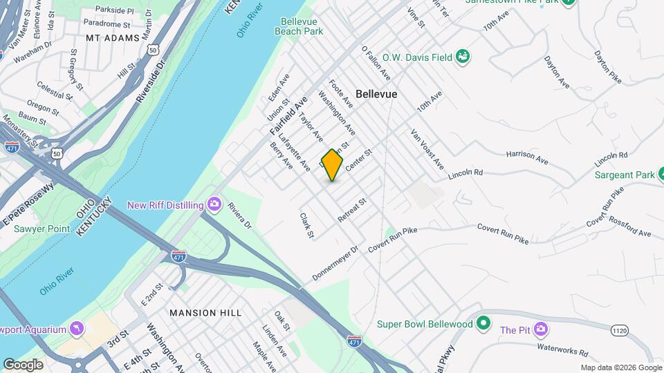 212 Center St, Unit Unit #A Map and Location Details