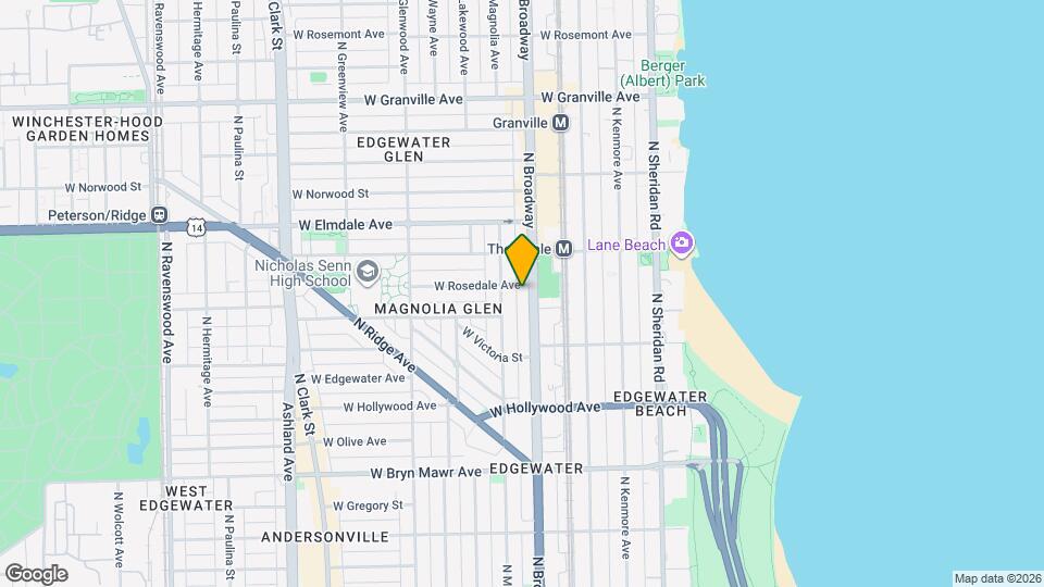 5858 N Broadway Map and Location Details