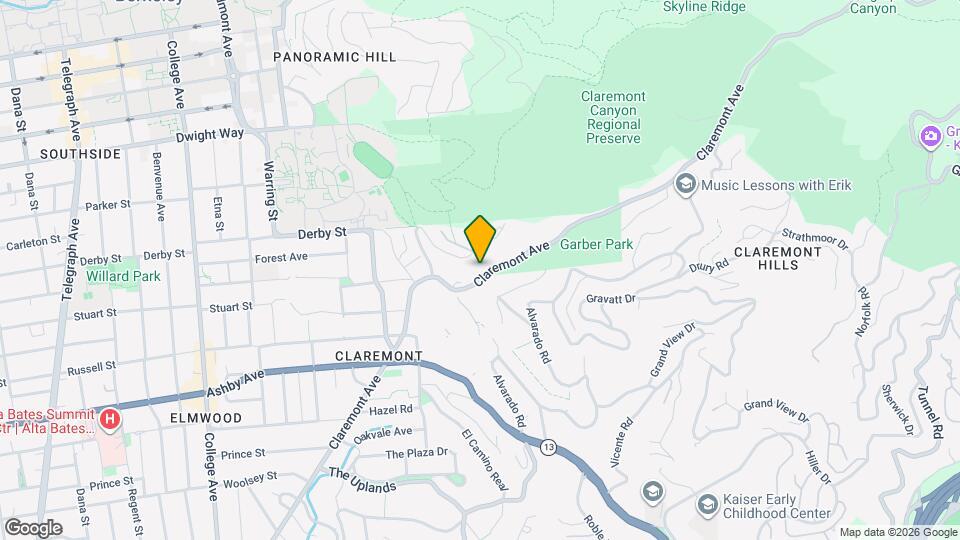 7361 Claremont Ave Map and Location Details