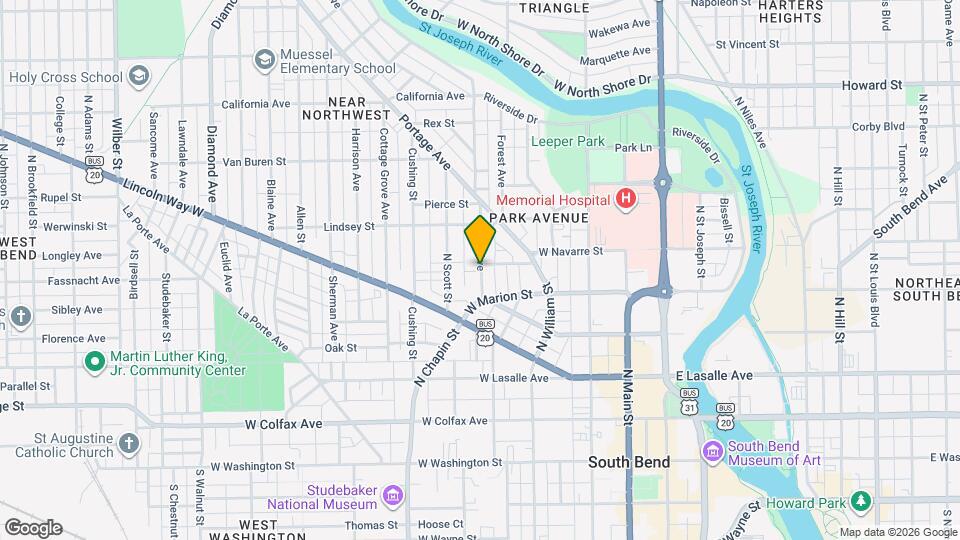 529 Leland Ave Map and Location Details