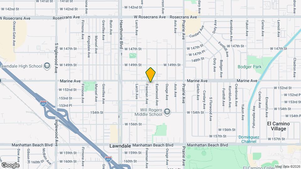 15116 Freeman Ave Map and Location Details