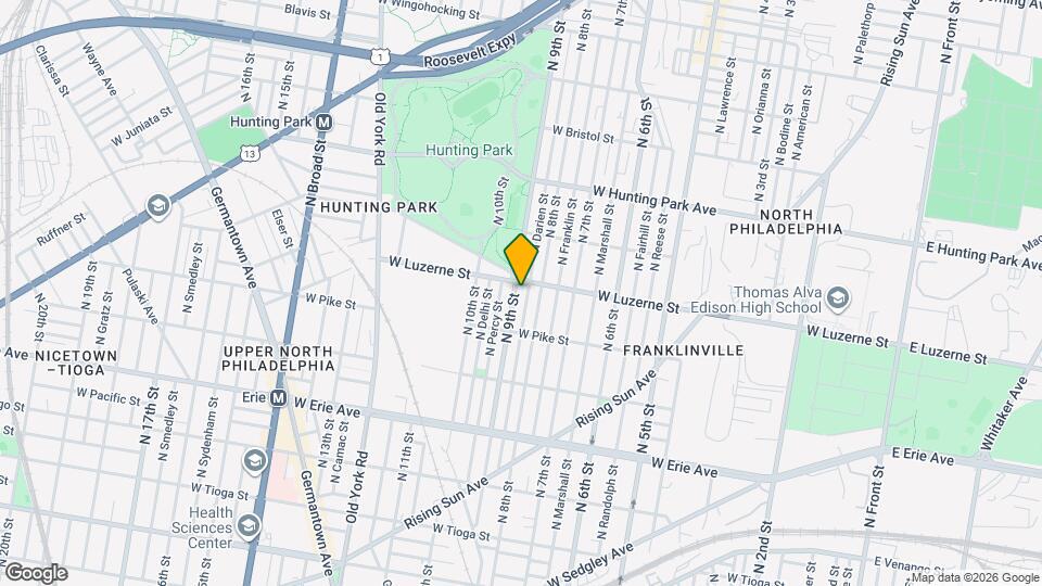 3953 N 9th St Map and Location Details