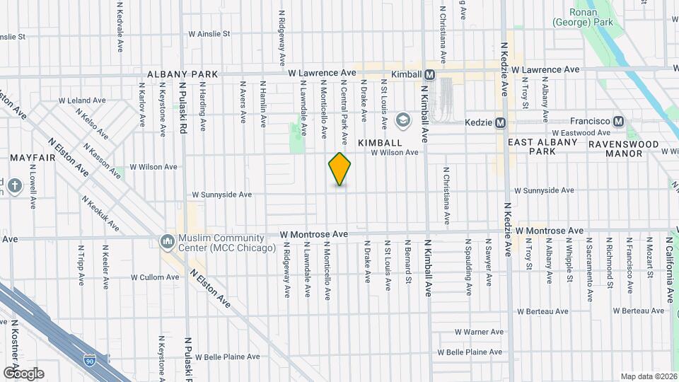 3606 W Sunnyside Ave, Unit 4 Map and Location Details