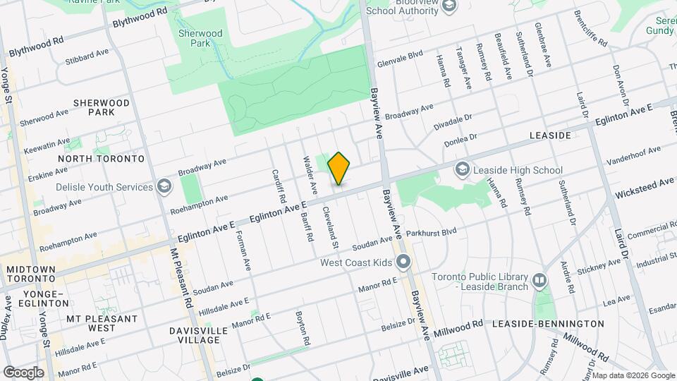 562 Eglinton Ave E Map and Location Details