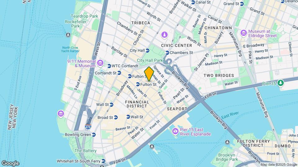 111 Fulton St Mapa y Detalles de la Ubicación