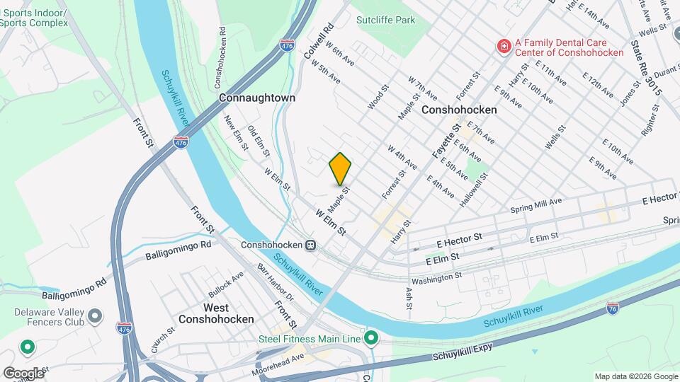 4 W 1st Ave Map and Location Details