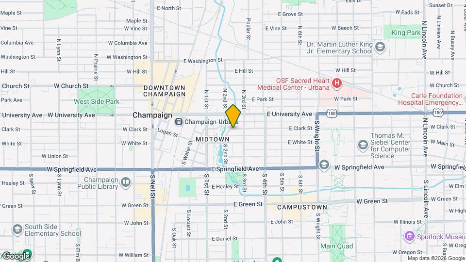 207 E Clark St Map and Location Details