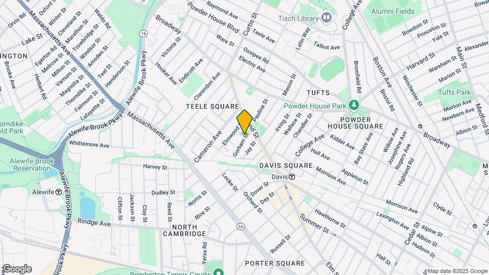 33 Gorham St Map and Location Details