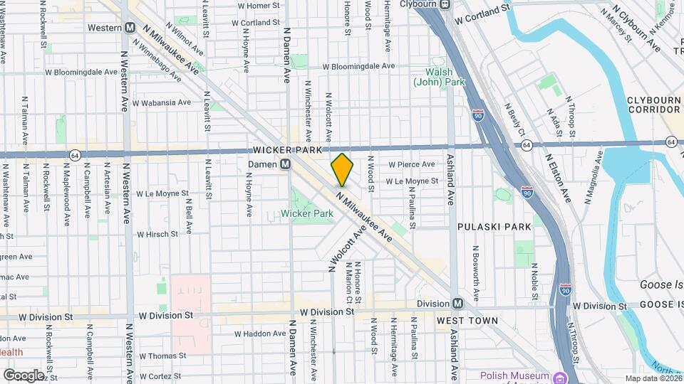 1467 N Milwaukee Ave Map and Location Details