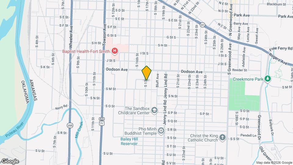 1307 S 17th St Map and Location Details
