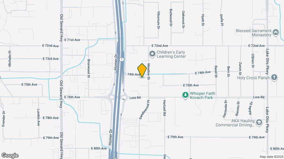 7428 Meadow St Map and Location Details