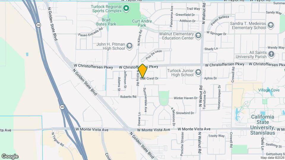 2464 Oak Crest Dr Map and Location Details