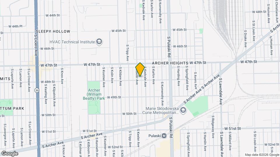 4749 S Keeler Ave Map and Location Details