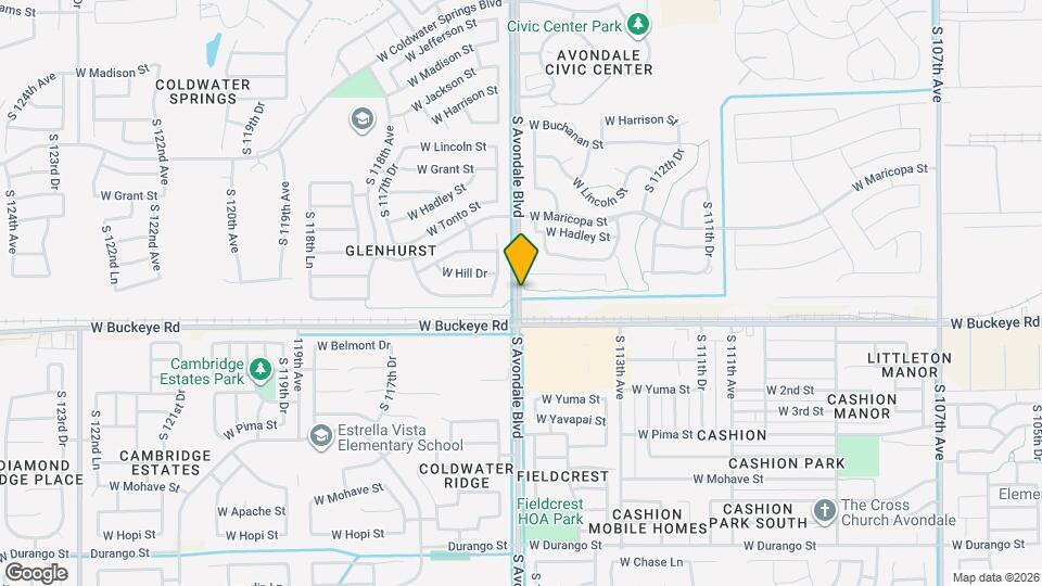 1111 S Avondale Blvd Map and Location Details