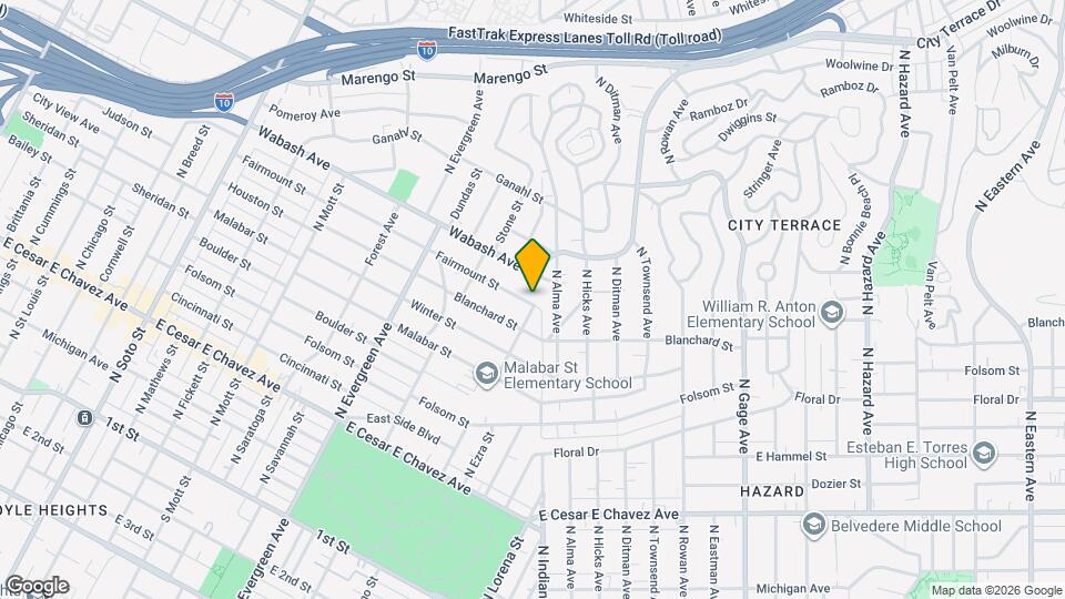 3173 Fairmount St Map and Location Details