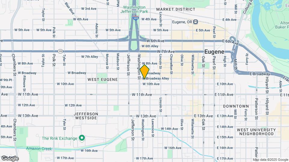 445 W 10th Ave Map and Location Details