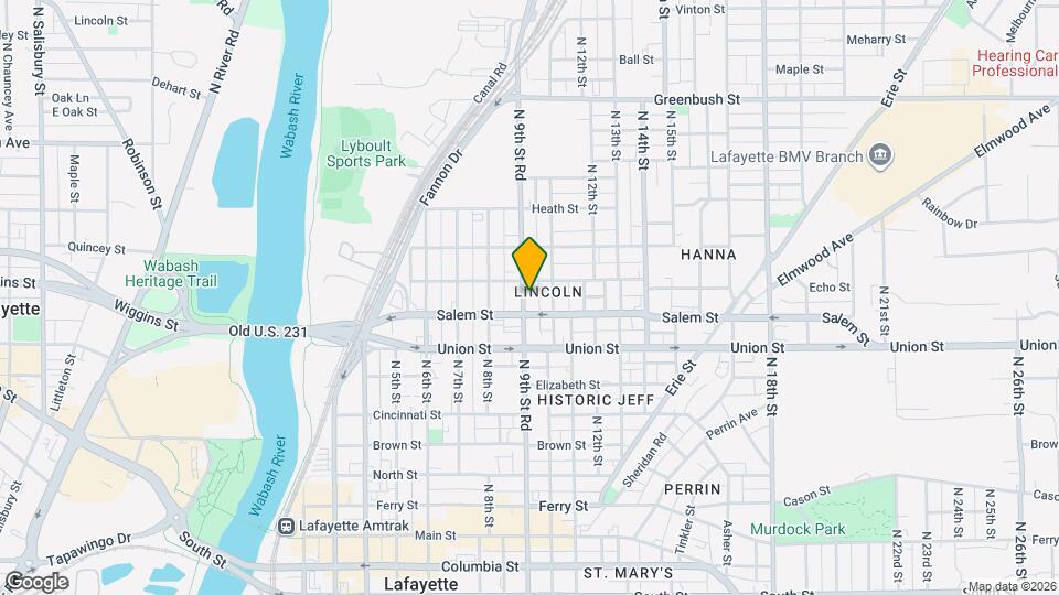 911 N 9th St Rd Map and Location Details