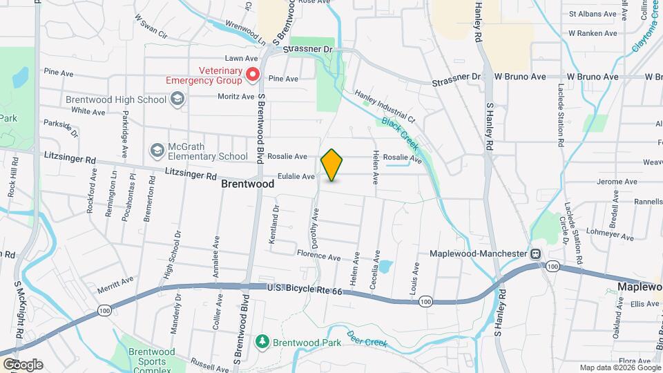 8661 Litzsinger Rd Map and Location Details