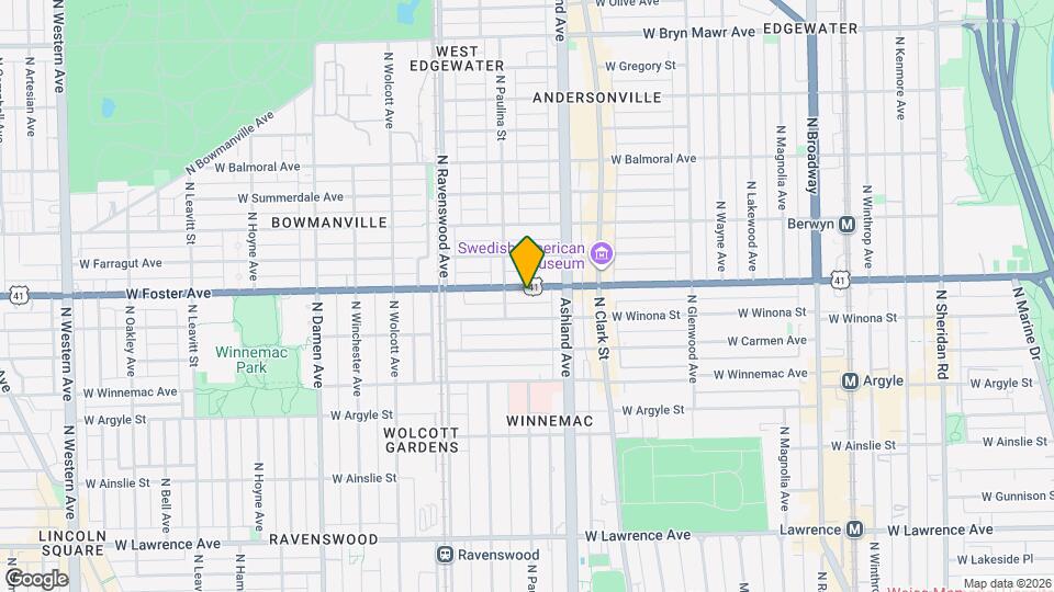 1639 W Foster Ave, Unit 2 Map and Location Details