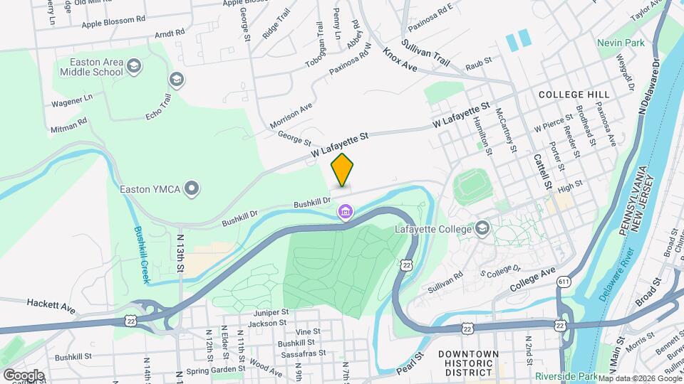 1065 Bushkill Dr Map and Location Details