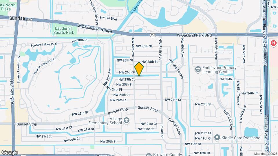 6701 NW 25th Ct Map and Location Details