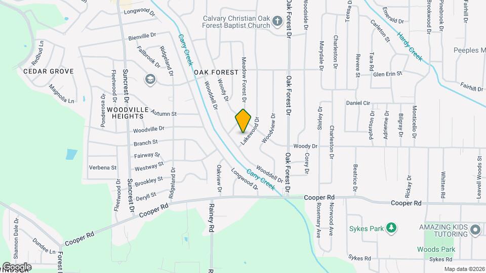 3219 Lakewood Dr Map and Location Details