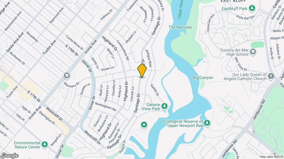 1438 Santiago Dr Map and Location Details