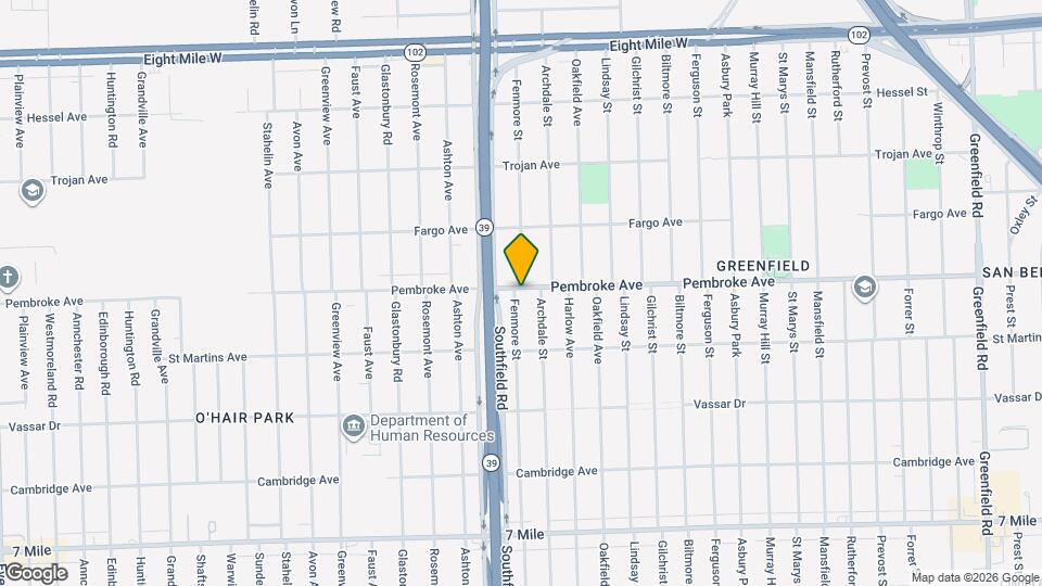 19818 Fenmore St Map and Location Details