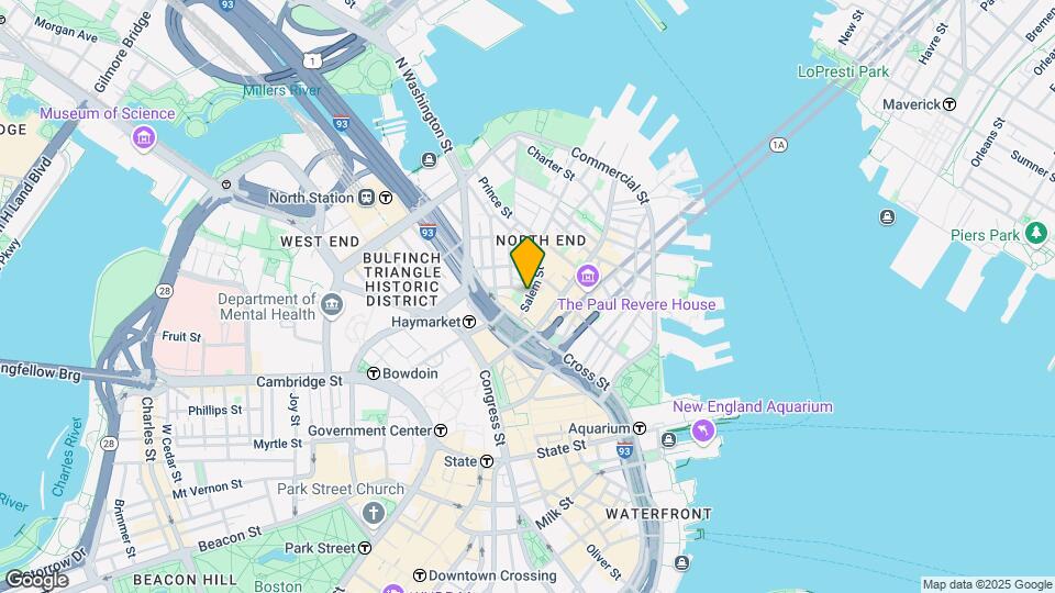 24 Stillman St, Unit 1F Map and Location Details