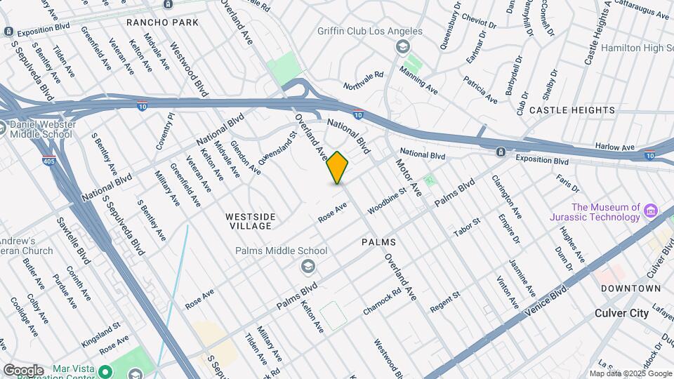 3285 Overland Ave Mapa y Detalles de la Ubicación