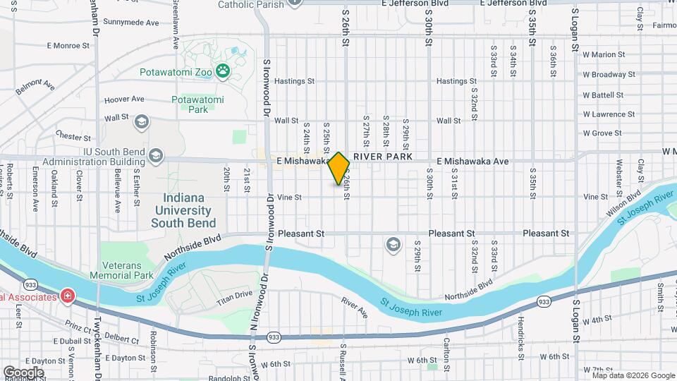 935 S 26th St Map and Location Details