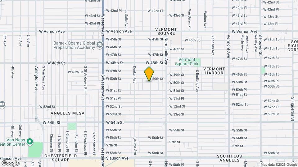 5017 Halldale Ave Map and Location Details