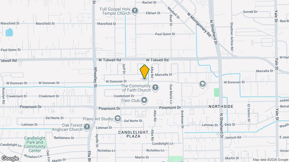 13 W Donovan St Map and Location Details