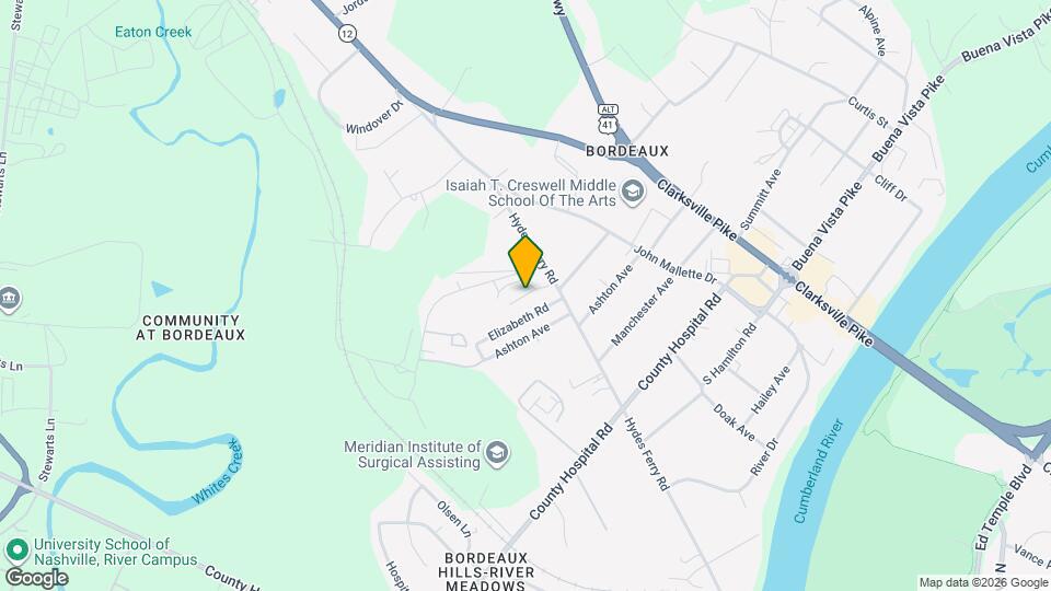 3619 Hydes Ferry Rd Map and Location Details
