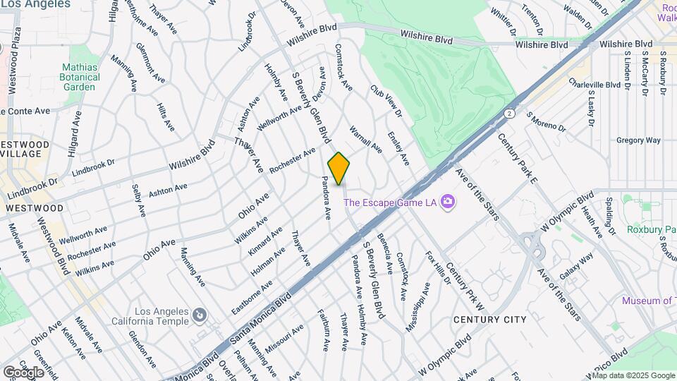 1557 S Beverly Glen Blvd Map and Location Details