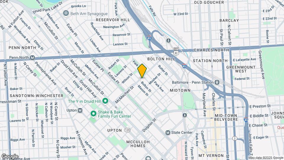1529 Bolton St Mapa y Detalles de la Ubicación