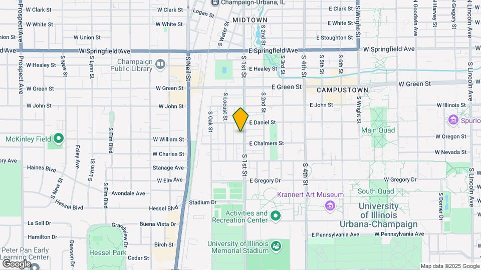 909 S 1st St Map and Location Details