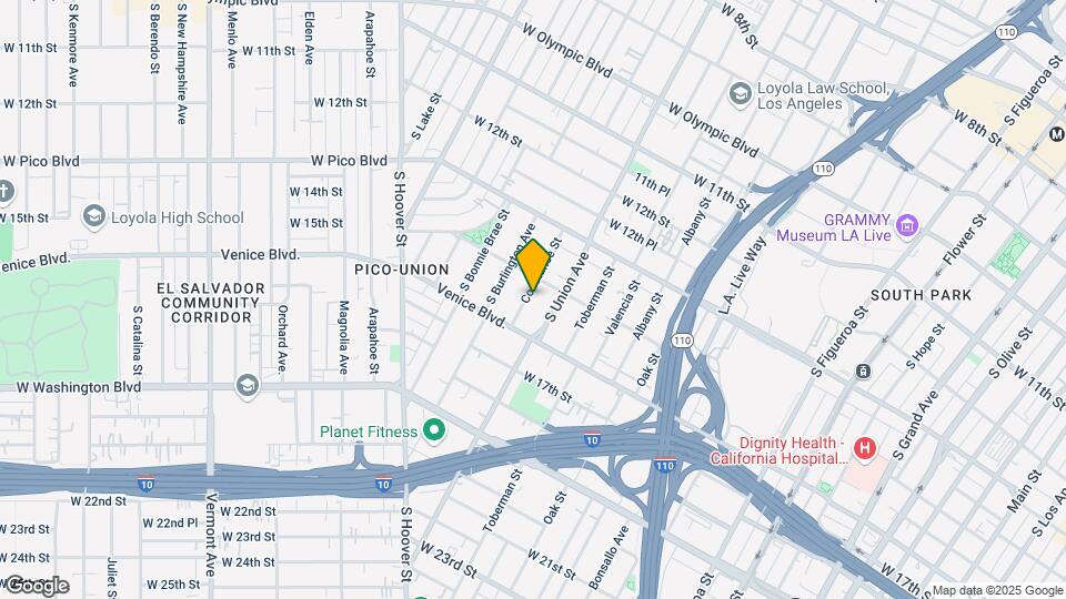 1424 Constance St Map and Location Details