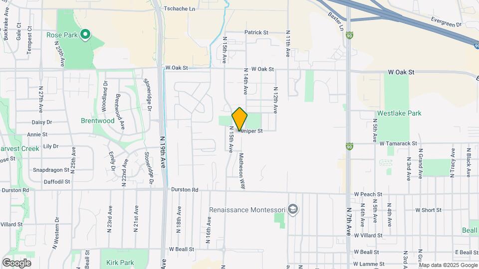 1460 Juniper St Map and Location Details