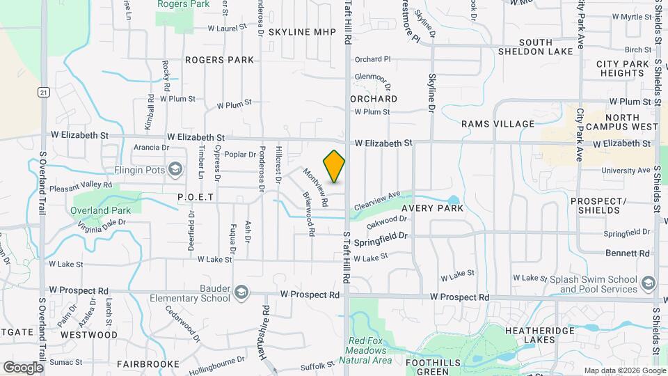 2110 Applewood Rd Map and Location Details