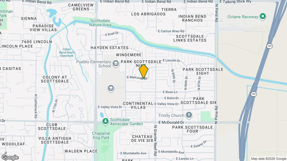 8313 E Malcomb Dr Map and Location Details