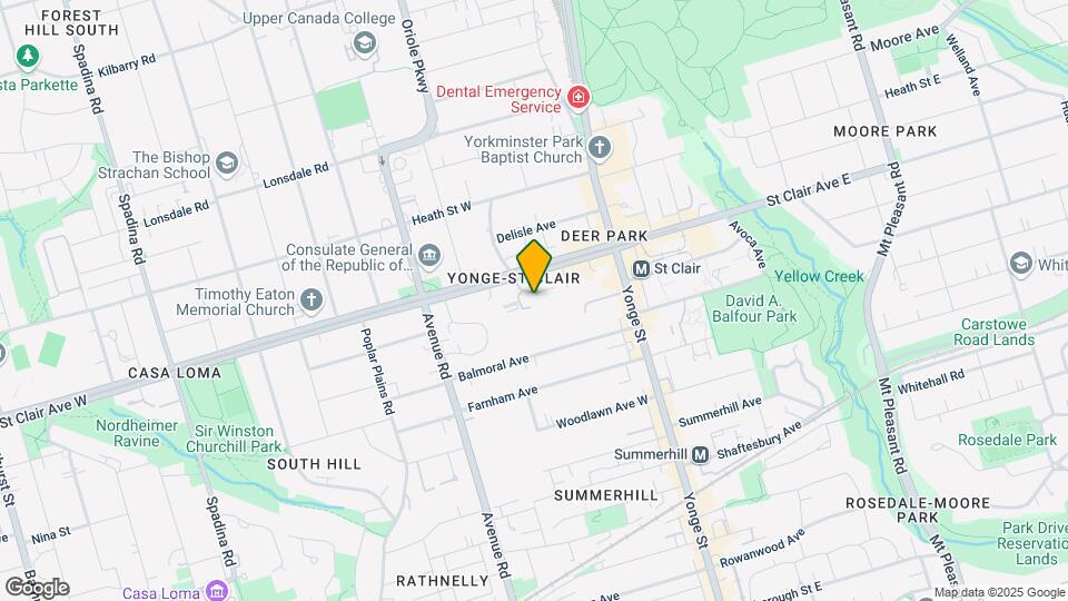 63 St Clair Ave Map and Location Details