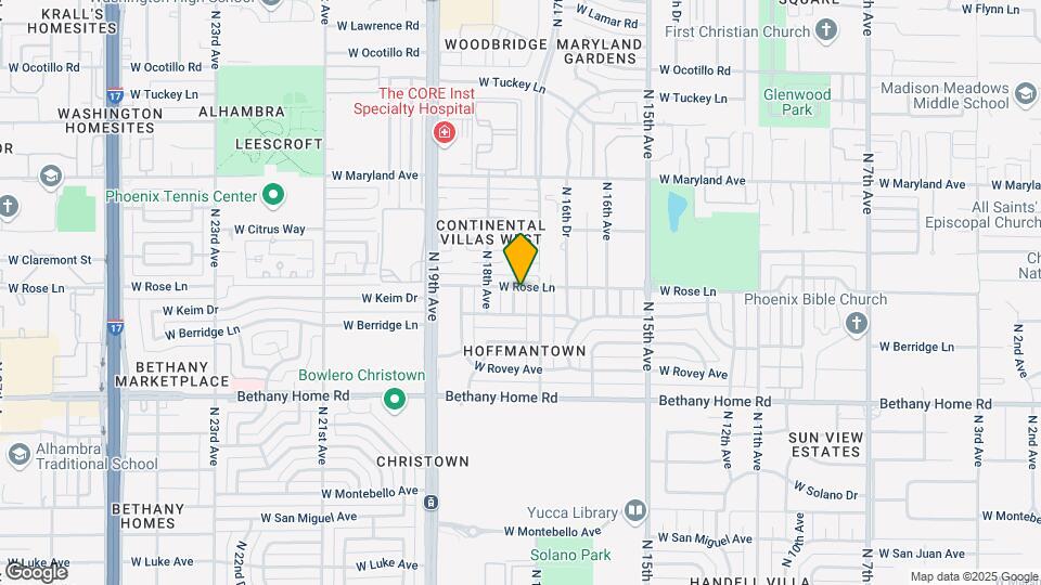 6155 N 17th Dr Mapa y Detalles de la Ubicación