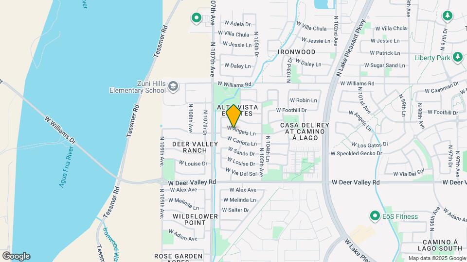 10609 W Angels Ln Map and Location Details