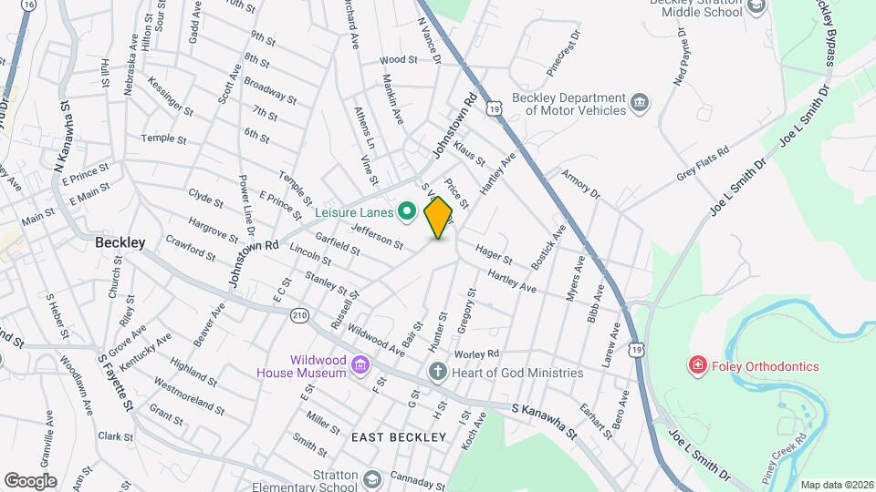 610 Russell St Map and Location Details